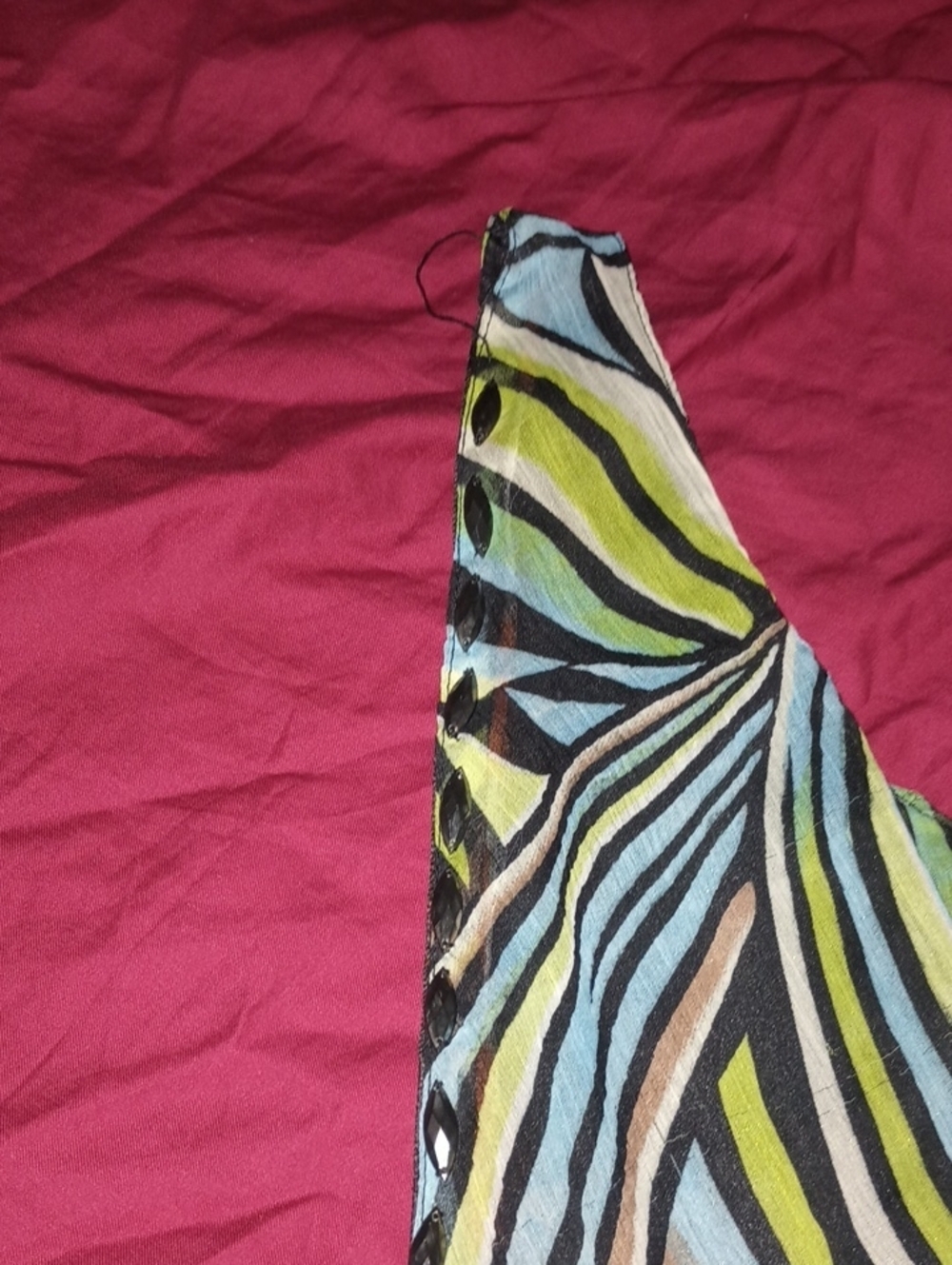 Jessica Taylor Multi-Color Sundress High Low Woman's L Spring Summer Party - Picture 6 of 11